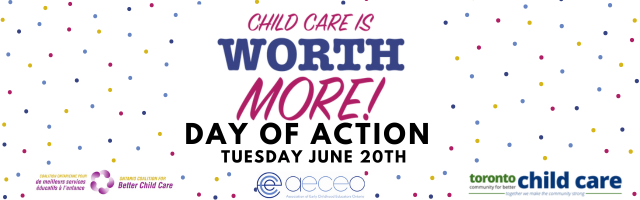 Child Care is worth more!