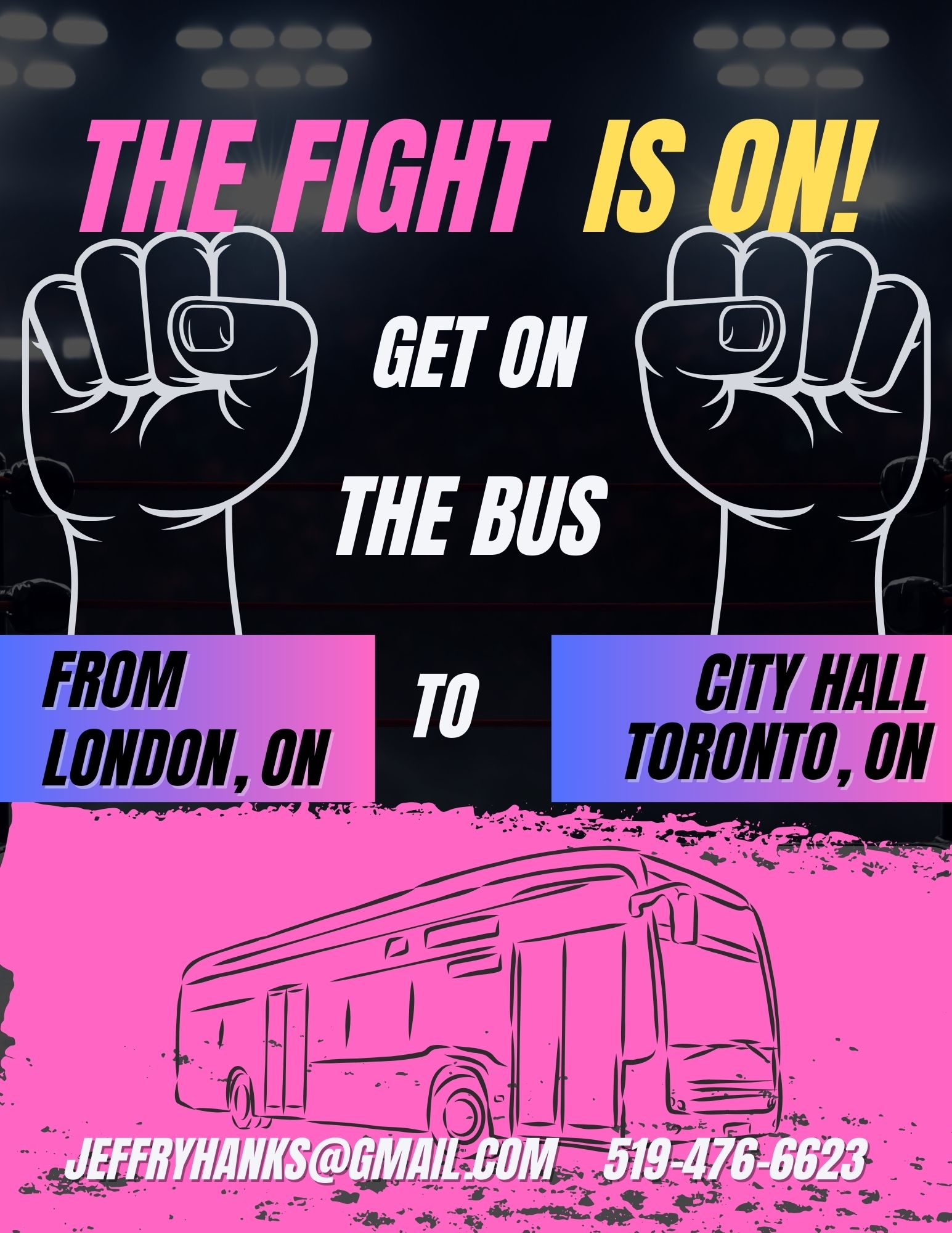 The fight is on. Get on the bus. jeffryhanks@gmail.com